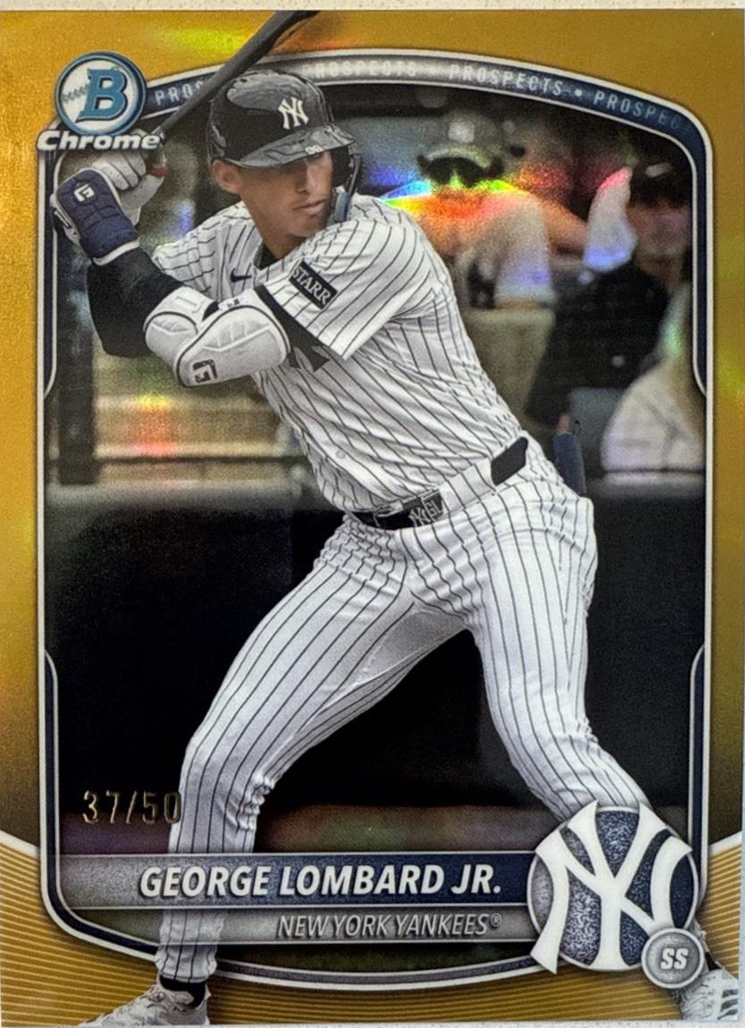 2025 Bowman Chrome Prospects George Lombard Jr. [Gold] #BCP-164 card