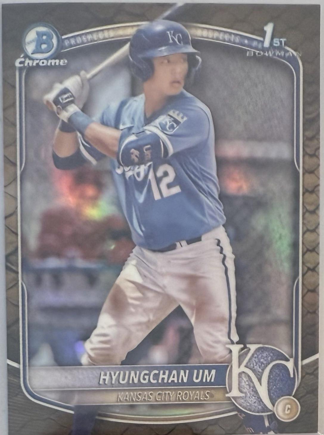2025 Bowman Chrome Prospects Hyungchan Um [Reptilian] #BCP-119 card