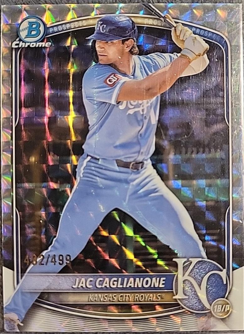 2025 Bowman Chrome Prospects Jac Caglianone [Geometric] #BCP-154 card