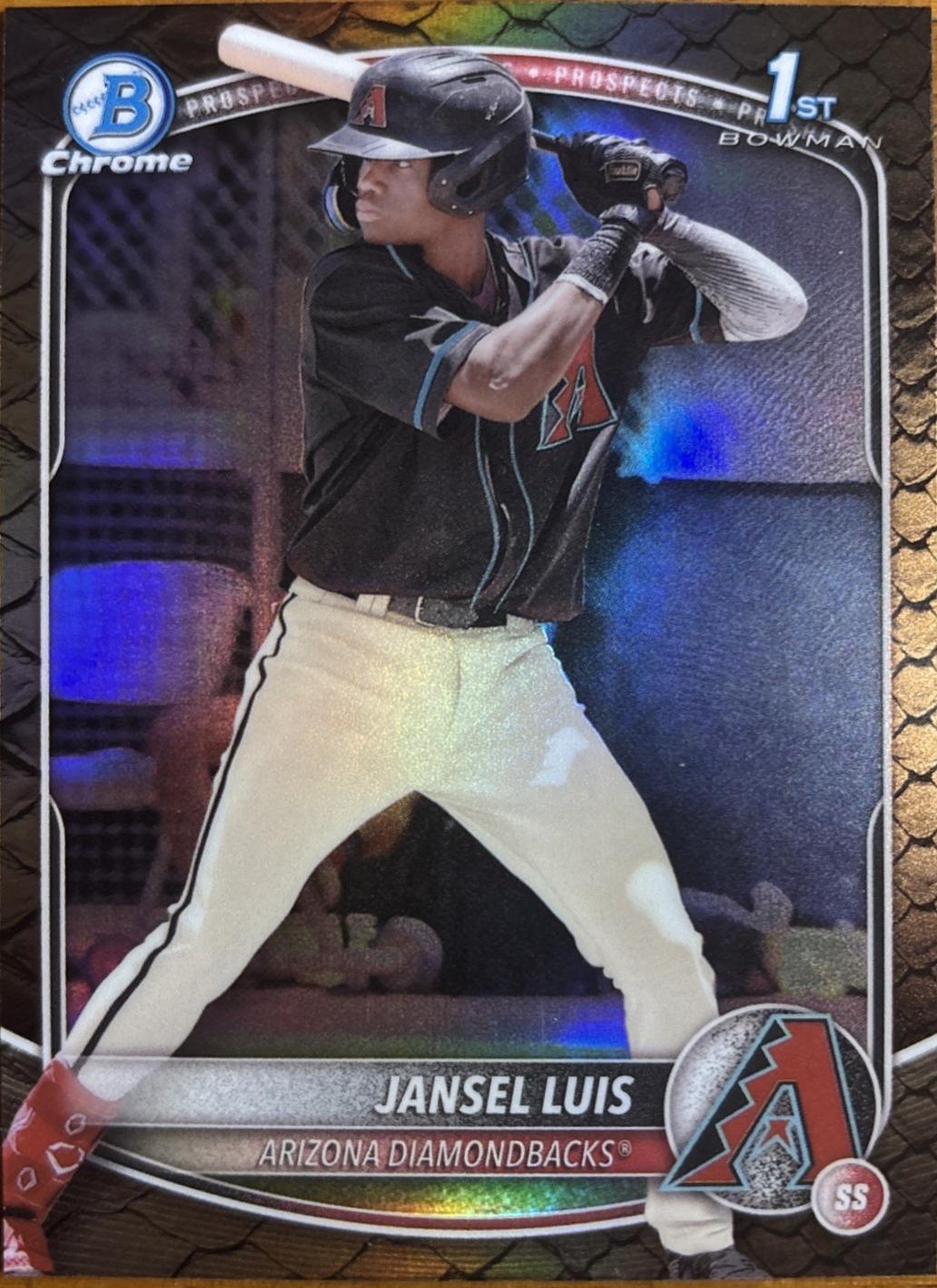 2025 Bowman Chrome Prospects Jansel Luis [Reptilian] #BCP-84 card