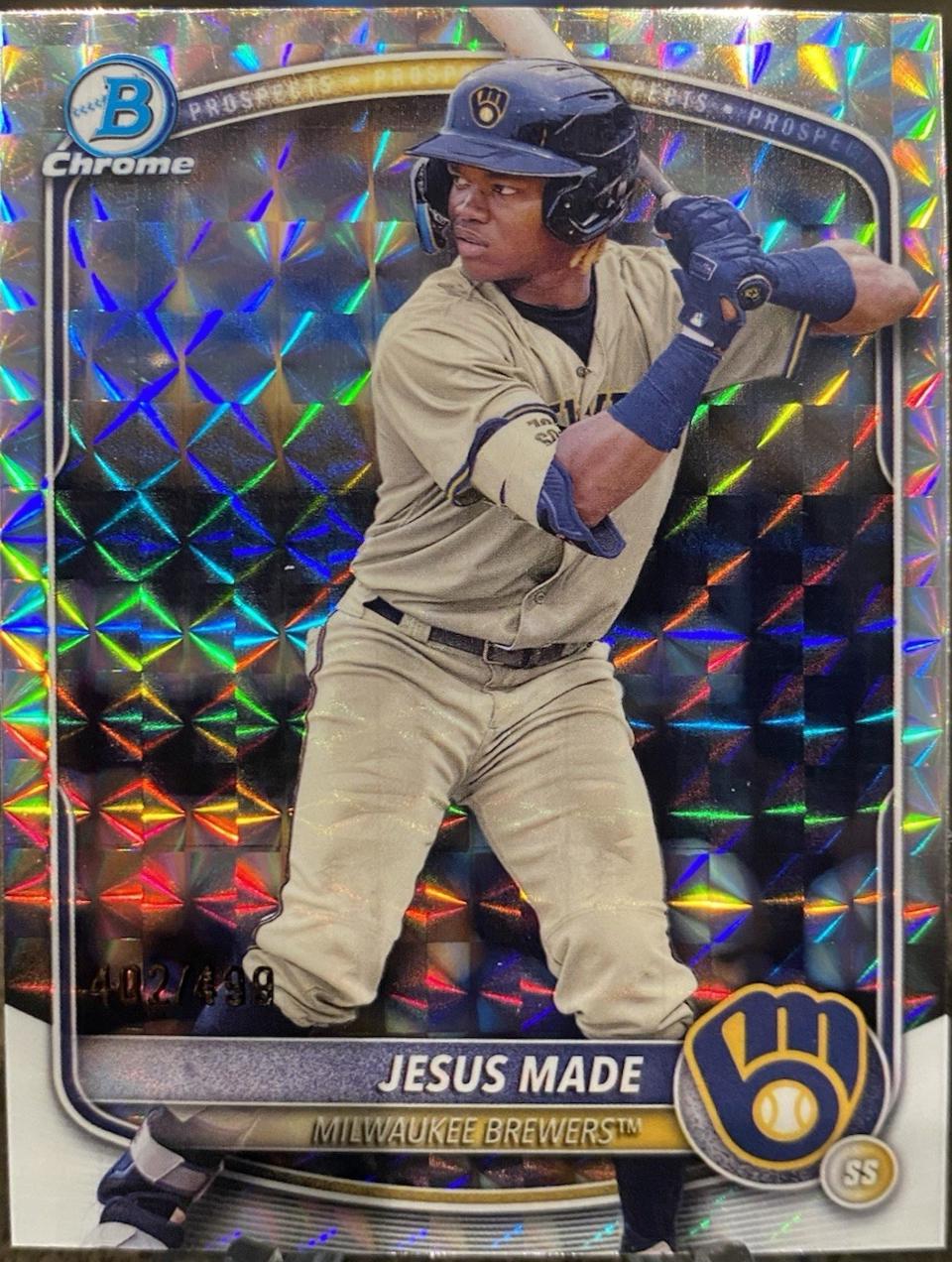 2025 Bowman Chrome Prospects Jesus Made [Geometric] #BCP-245 card