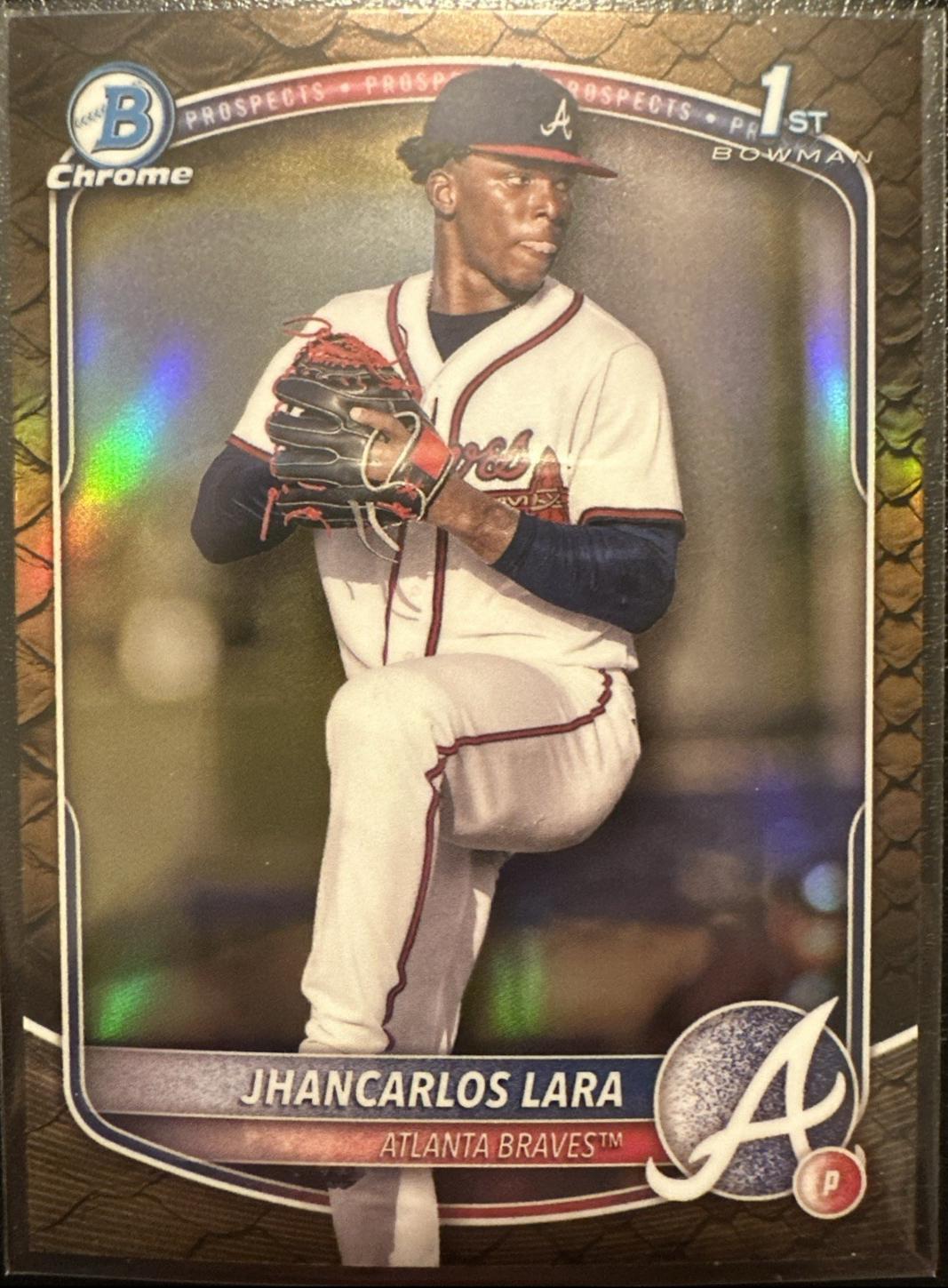 2025 Bowman Chrome Prospects Jhancarlos Lara [Reptilian] #BCP-126 card
