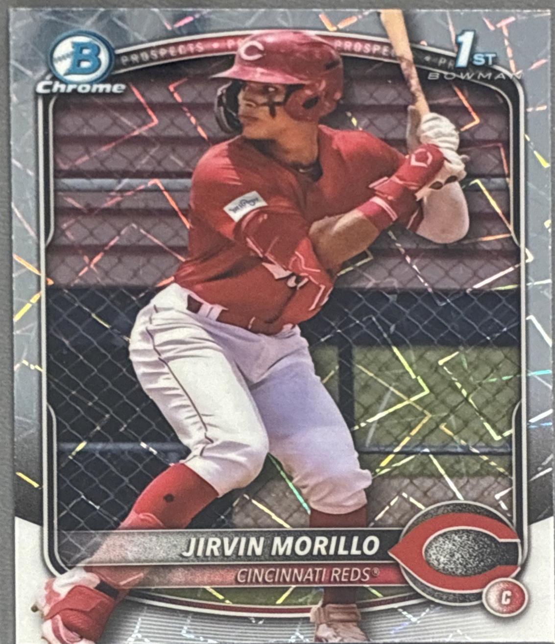 2025 Bowman Chrome Prospects Jirvin Morillo [Laser Refractor] #BCP-160 card