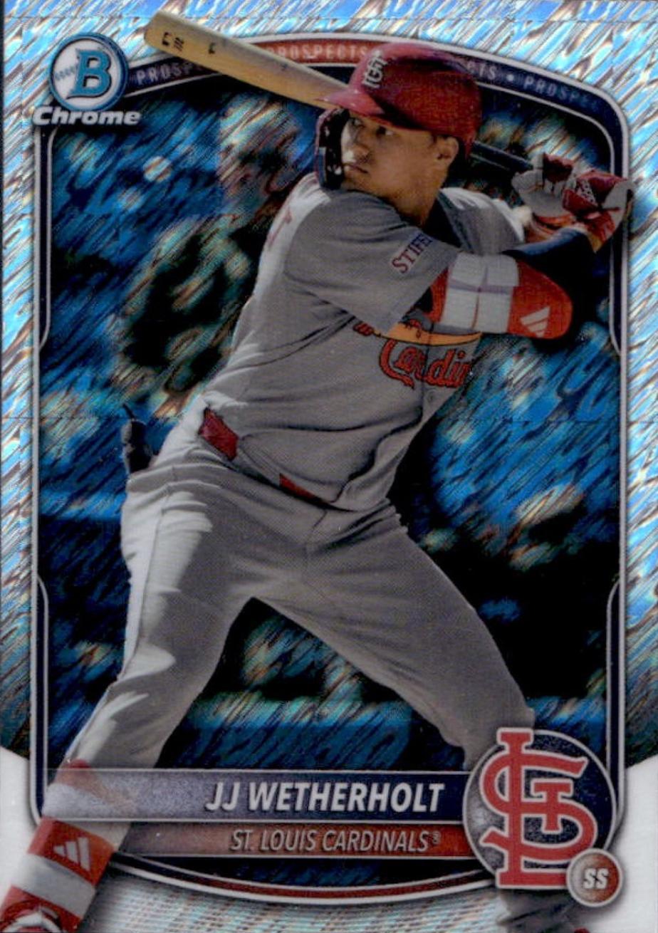 2025 Bowman Chrome Prospects JJ Wetherholt [Shimmer] #BCP-241 card