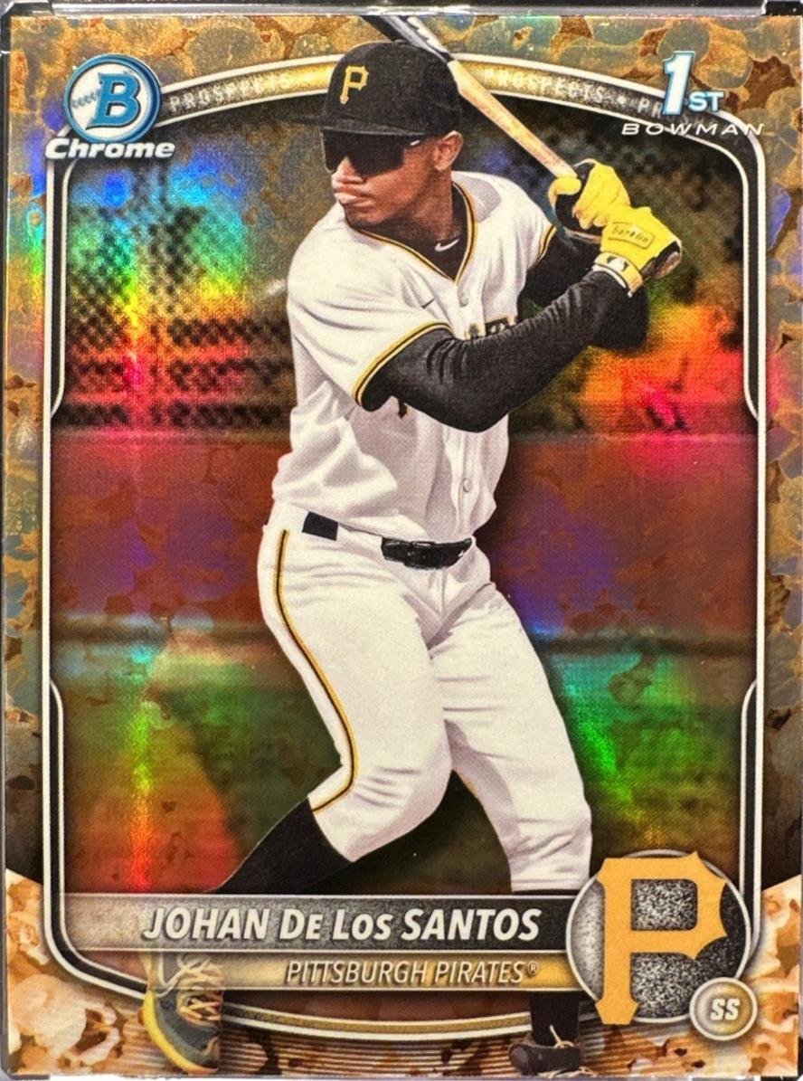 2025 Bowman Chrome Prospects Johan De Los Santos [Refractor] #BCP-163 card