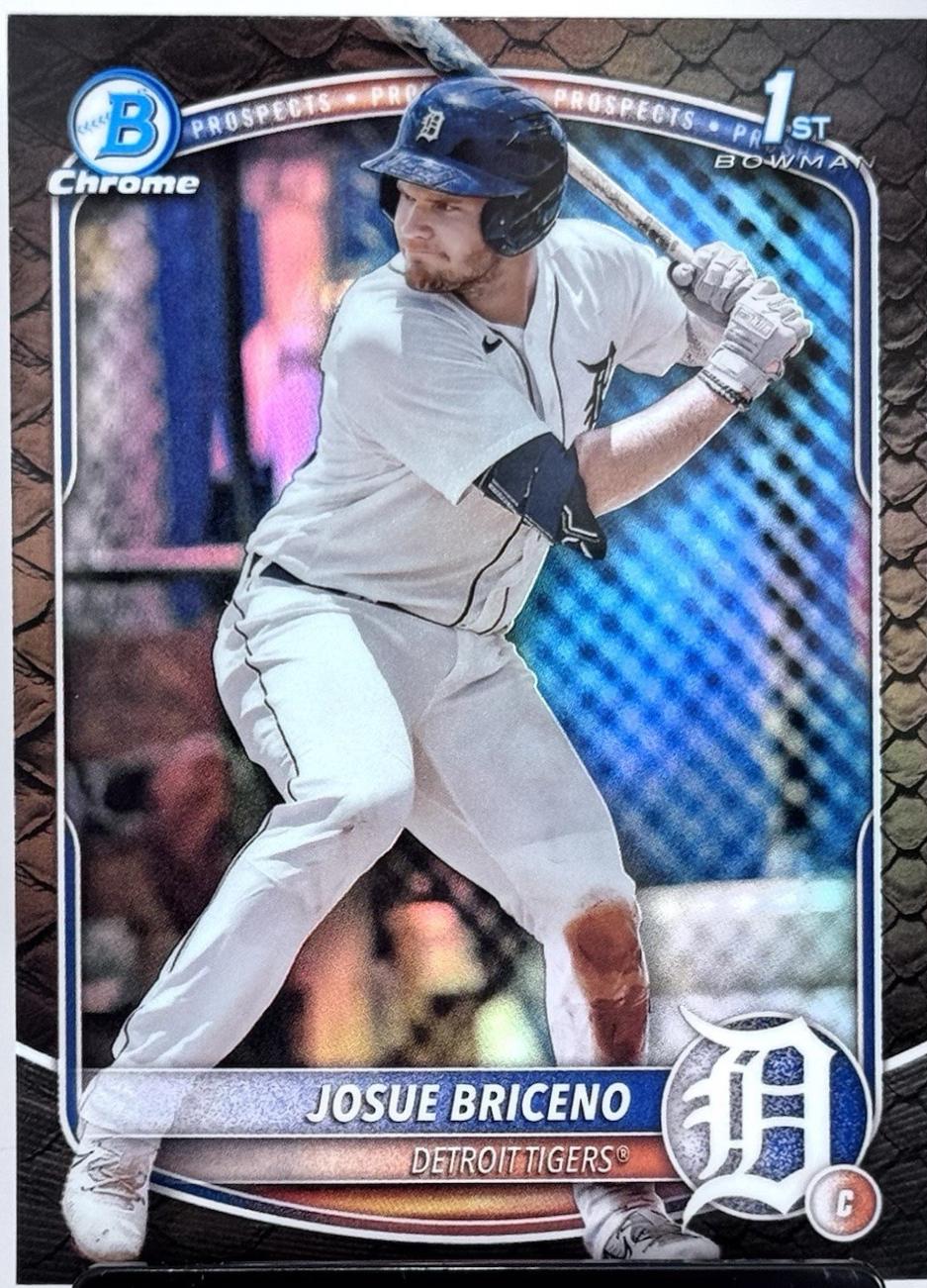 2025 Bowman Chrome Prospects Josue Briceno [Reptilian] #BCP-13 card