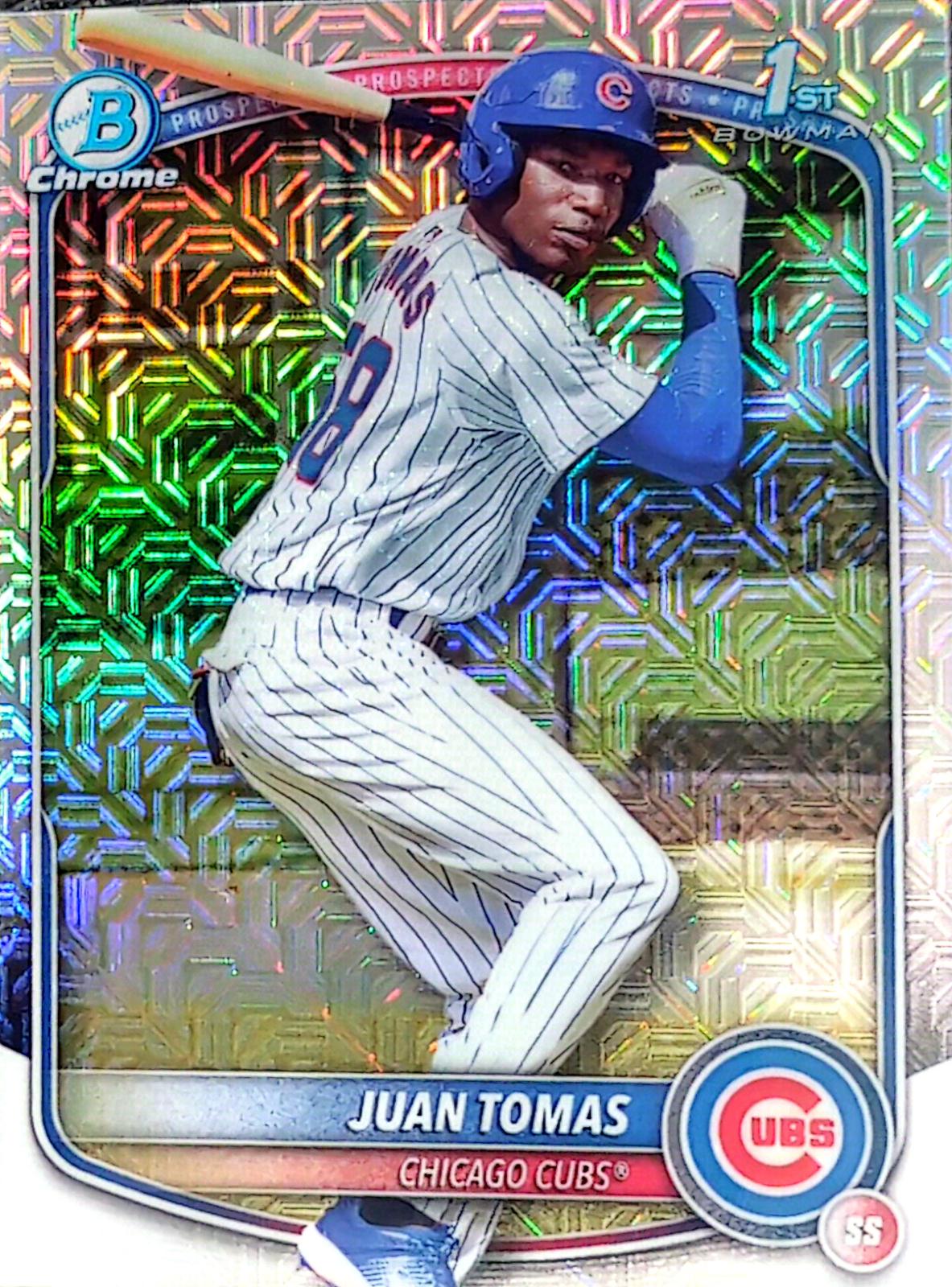 2025 Bowman Chrome Prospects Juan Tomas [Mojo] #BCP-230 card