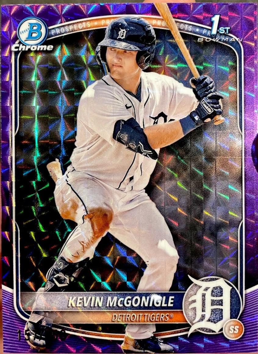 2025 Bowman Chrome Prospects Kevin McGonigle [Purple Geometric] #BCP-79 card