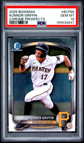 2025 Bowman Chrome Prospects Konnor Griffin #BCP-86 card