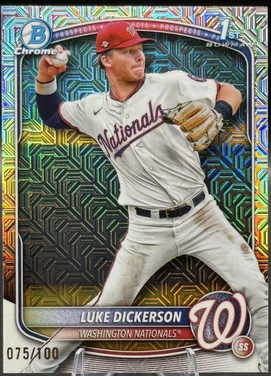 2025 Bowman Chrome Prospects Luke Dickerson [Mojo] #BCP-218 card
