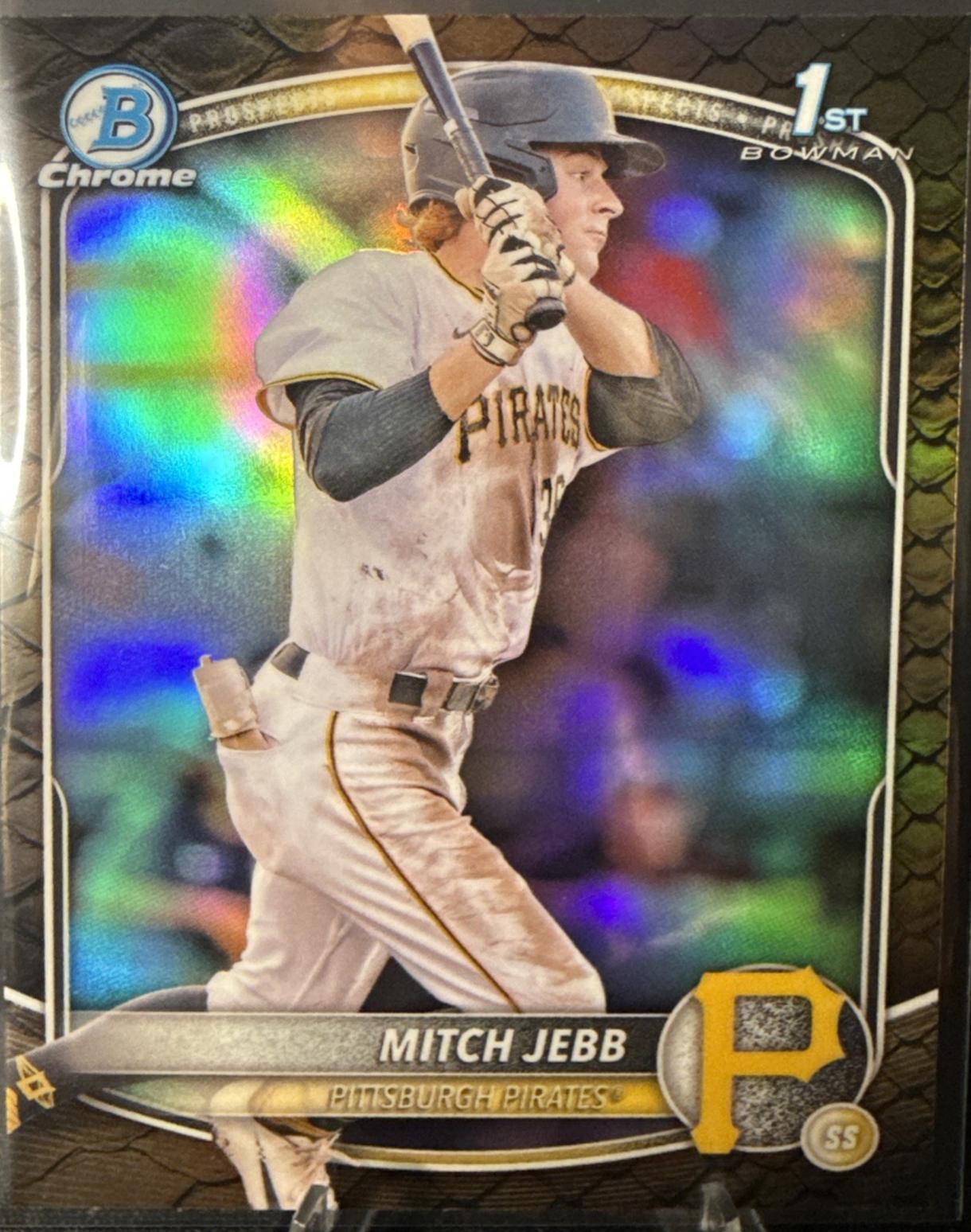 2025 Bowman Chrome Prospects Mitch Jebb [Reptilian] #BCP-41 card
