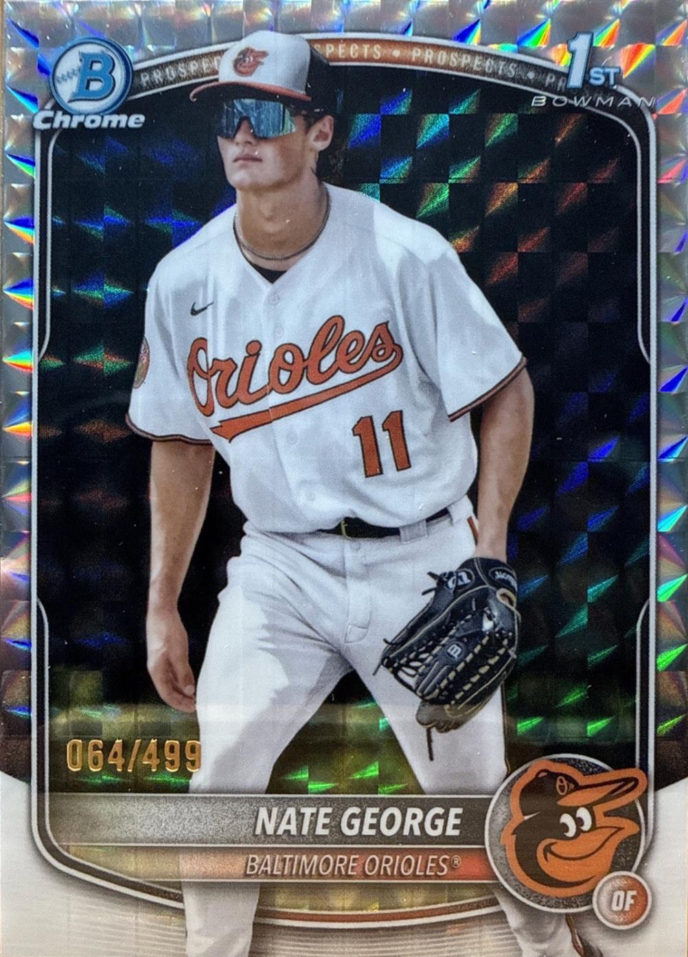 2025 Bowman Chrome Prospects Nate George [Geometric] #BCP-184 card