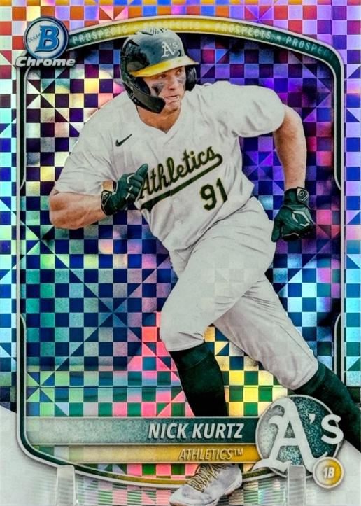2025 Bowman Chrome Prospects Nick Kurtz [X-Fractor] #BCP-114 card