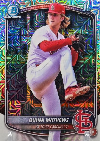 2025 Bowman Chrome Prospects Quinn Mathews [Mojo] #BCP-25 card