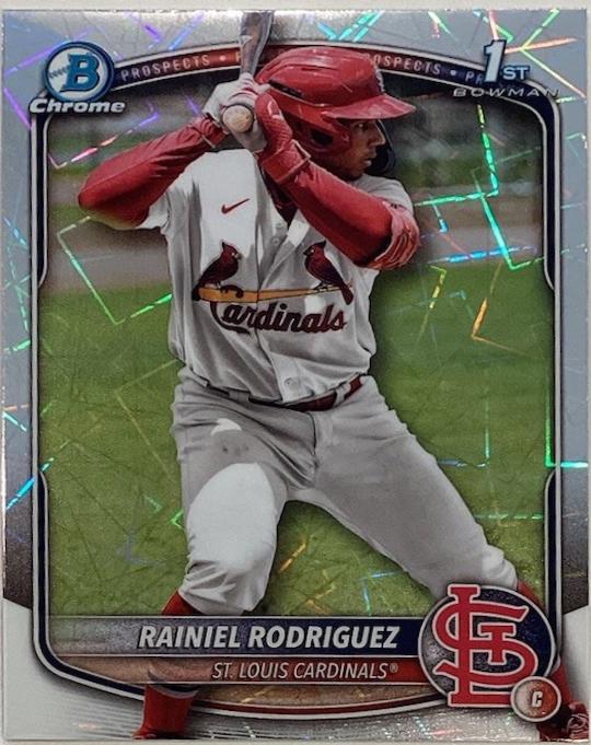 2025 Bowman Chrome Prospects Rainiel Rodriguez [Laser Refractor] #BCP-200 card