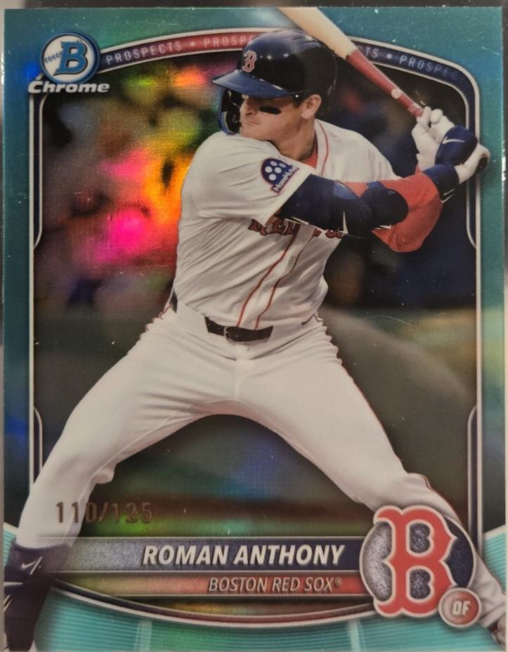 2025 Bowman Chrome Prospects Roman Anthony [Aqua] #BCP-167 card