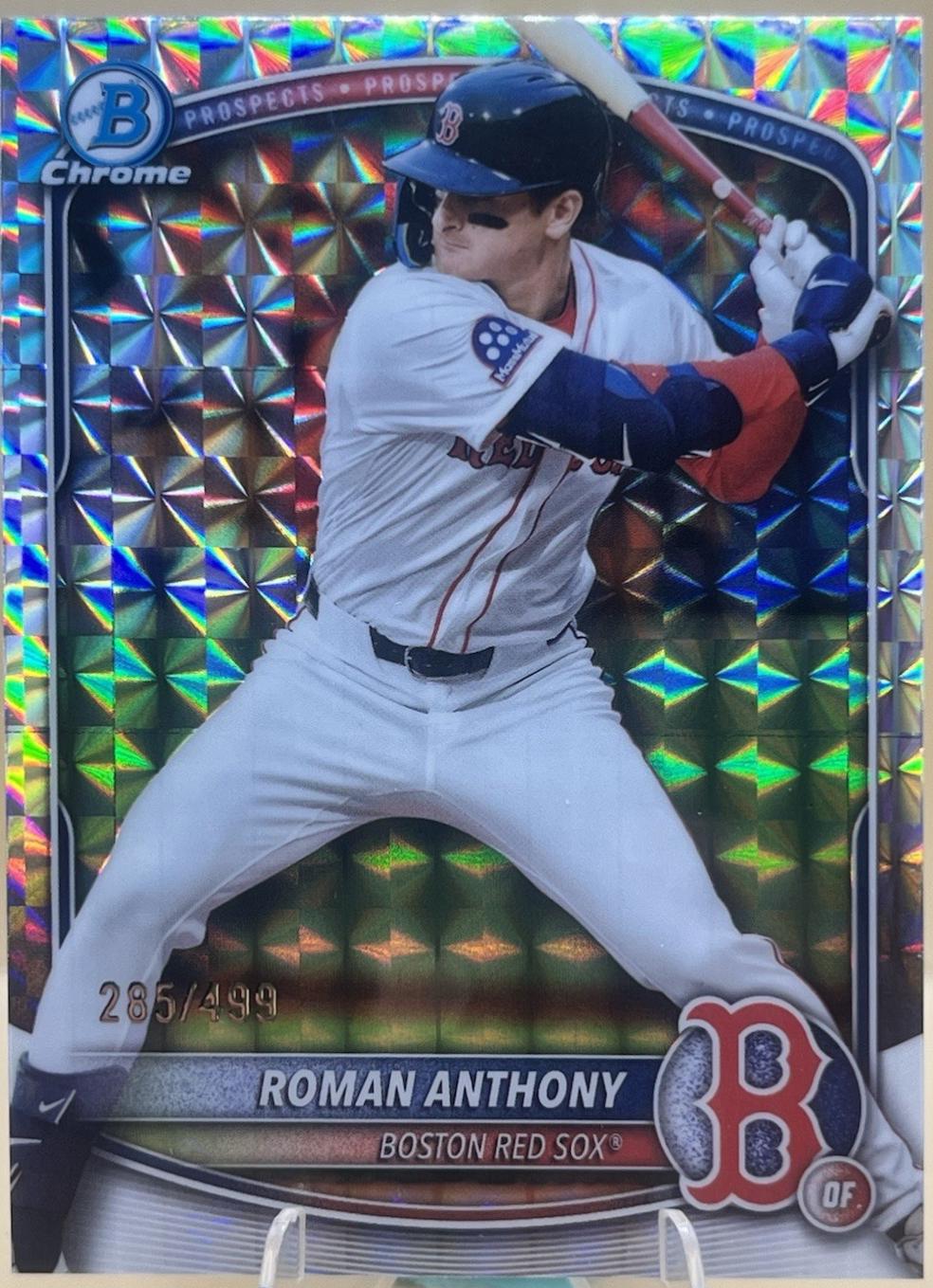 2025 Bowman Chrome Prospects Roman Anthony [Geometric] #BCP-167 card
