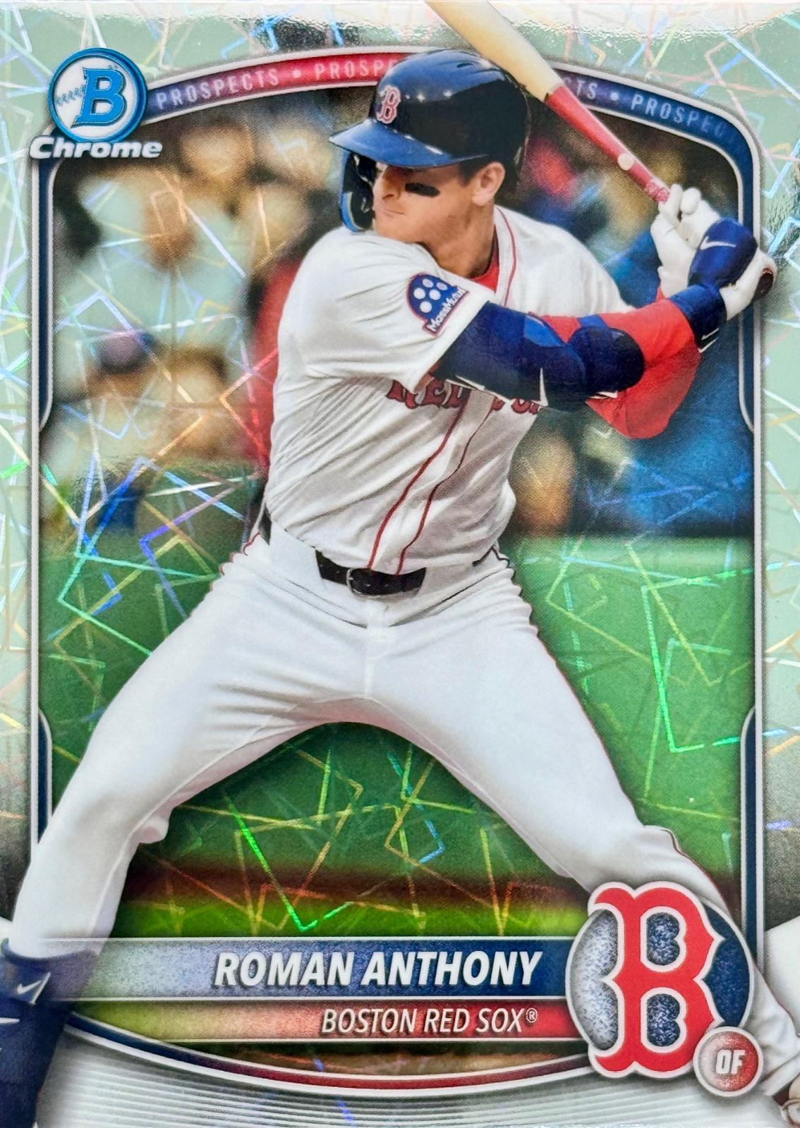 2025 Bowman Chrome Prospects Roman Anthony [Laser Mega] #BCP-167 card