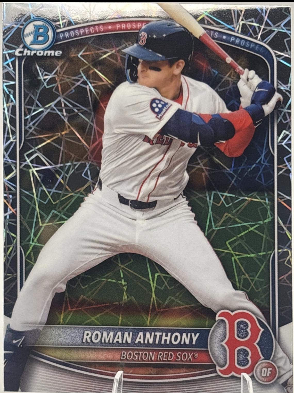 2025 Bowman Chrome Prospects Roman Anthony [Laser Refractor] #BCP-167 card