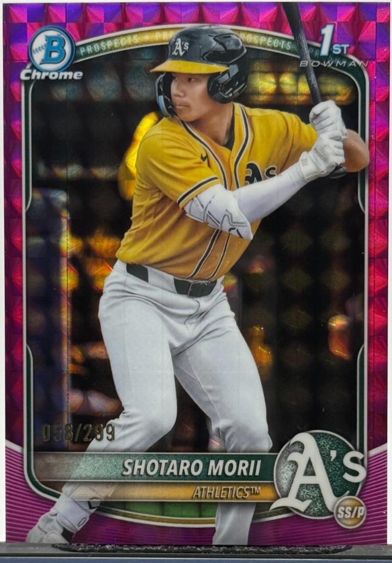 2025 Bowman Chrome Prospects Shotaro Morii [Fuchsia Geometric] #BCP-170 card