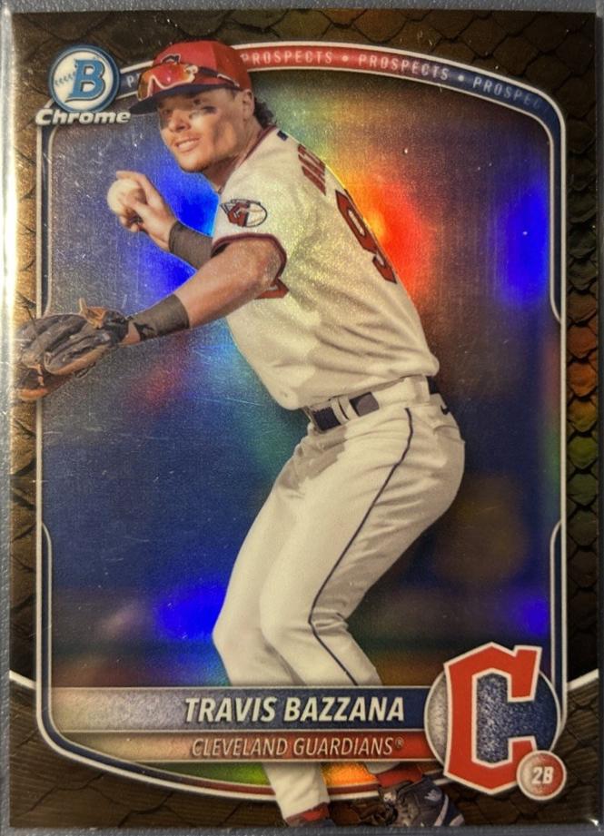 2025 Bowman Chrome Prospects Travis Bazzana [Reptilian] #BCP-131 card