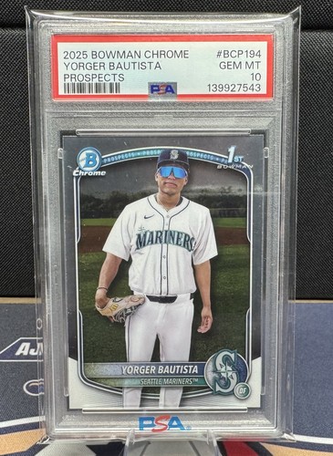 2025 Bowman Chrome Prospects Yorger Bautista #BCP-194 card