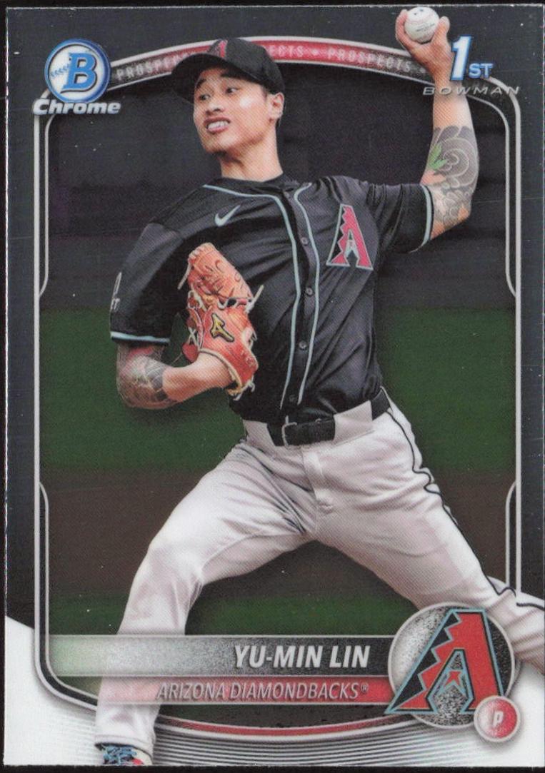 2025 Bowman Chrome Prospects Yu-Min Lin #BCP-27 card