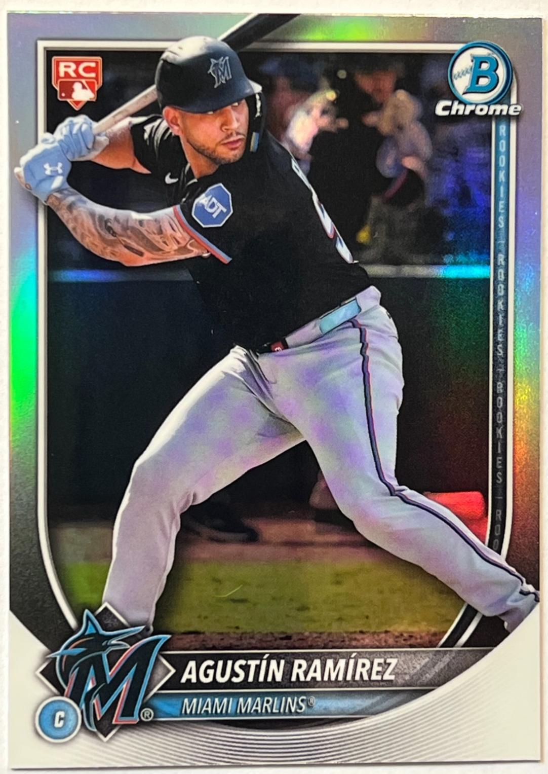 2025 Bowman Chrome Red Rookie Redemption Agustin Ramirez #91 card