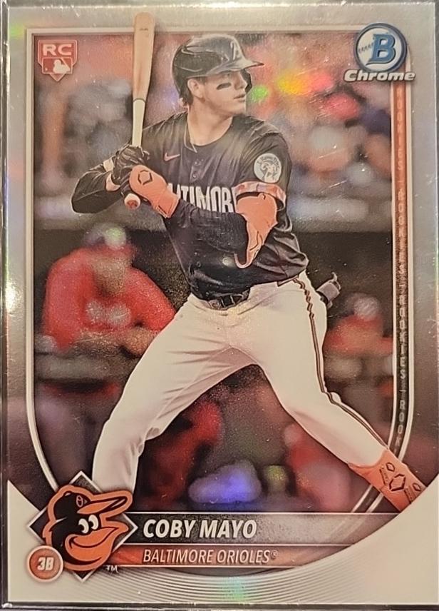 2025 Bowman Chrome Red Rookie Redemption Coby Mayo #37 card