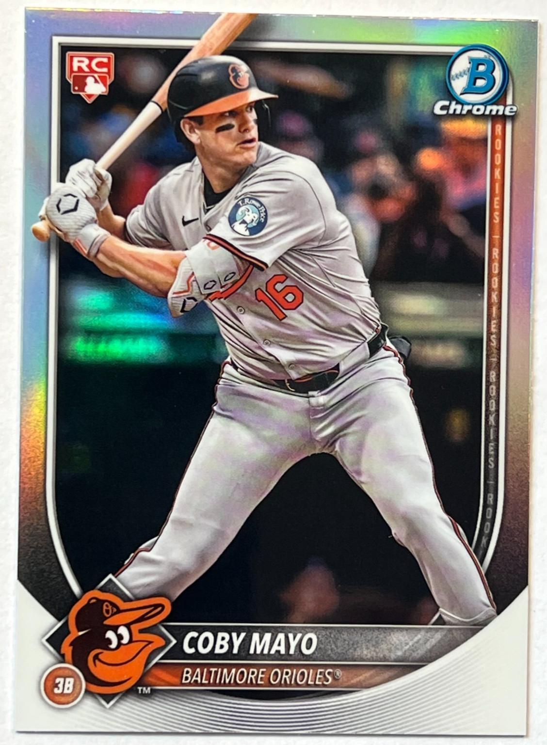 2025 Bowman Chrome Red Rookie Redemption Coby Mayo #83 card