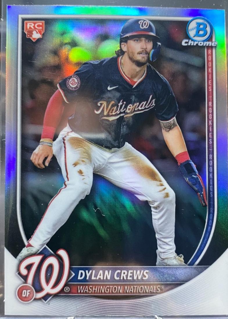 2025 Bowman Chrome Red Rookie Redemption Dylan Crews #3 card