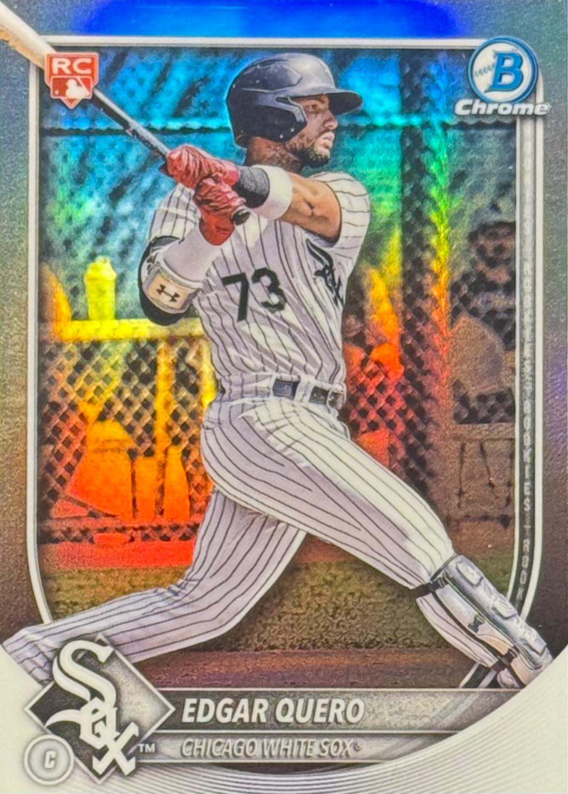 2025 Bowman Chrome Red Rookie Redemption Edgar Quero #88 card