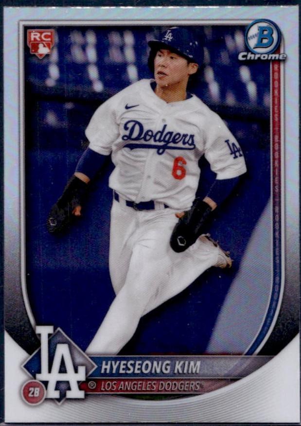 2025 Bowman Chrome Red Rookie Redemption Hyeseong Kim #91 card