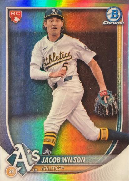 2025 Bowman Chrome Red Rookie Redemption Jacob Wilson #9 card
