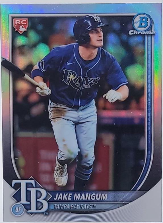 2025 Bowman Chrome Red Rookie Redemption Jake Mangum #50 card