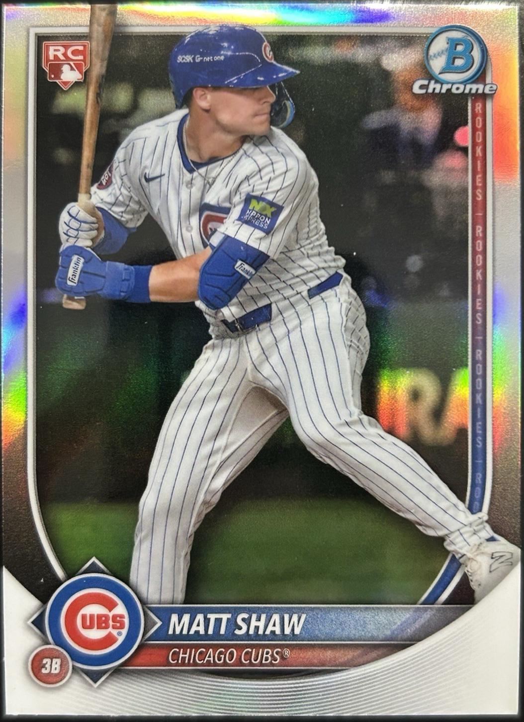 2025 Bowman Chrome Red Rookie Redemption Matt Shaw #46 card