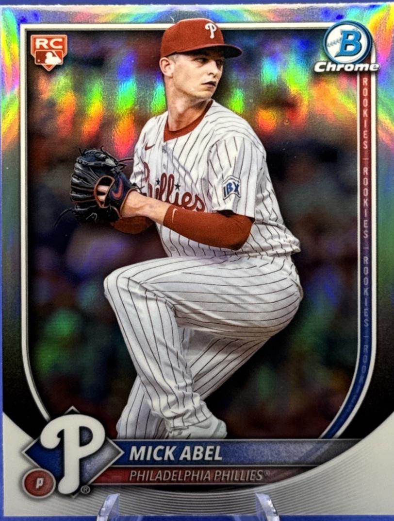 2025 Bowman Chrome Red Rookie Redemption Mick Abel #11 card
