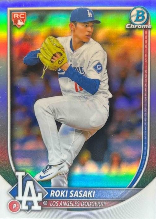 2025 Bowman Chrome Red Rookie Redemption Roki Sasaki #12 card