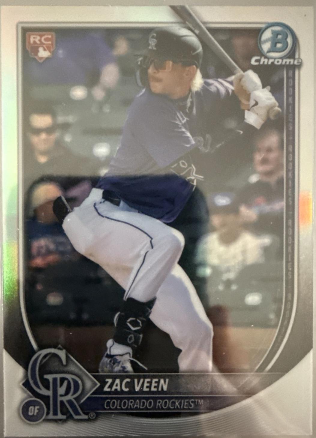 2025 Bowman Chrome Red Rookie Redemption Zac Veen #69 card