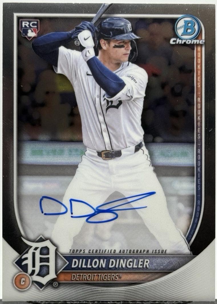 2025 Bowman Chrome Rookie Autograph Dillon Dingler #CRA-DD card