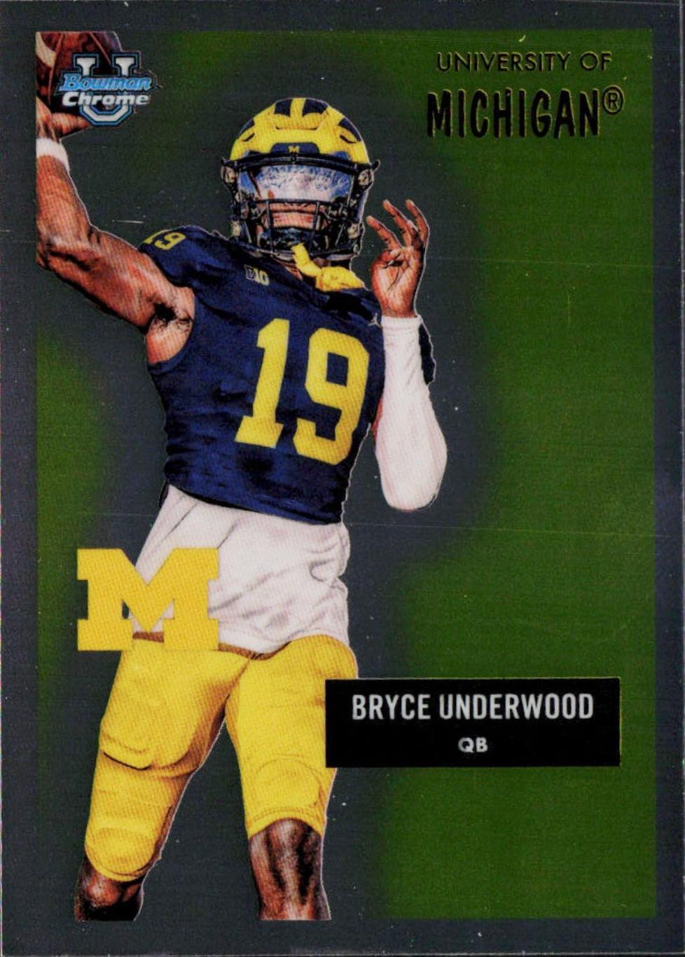 2025 Bowman Chrome University 1955 Bryce Underwood #55AV-30 card