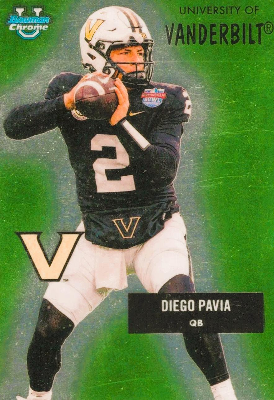 2025 Bowman Chrome University 1955 Diego Pavia #55AV-26 card