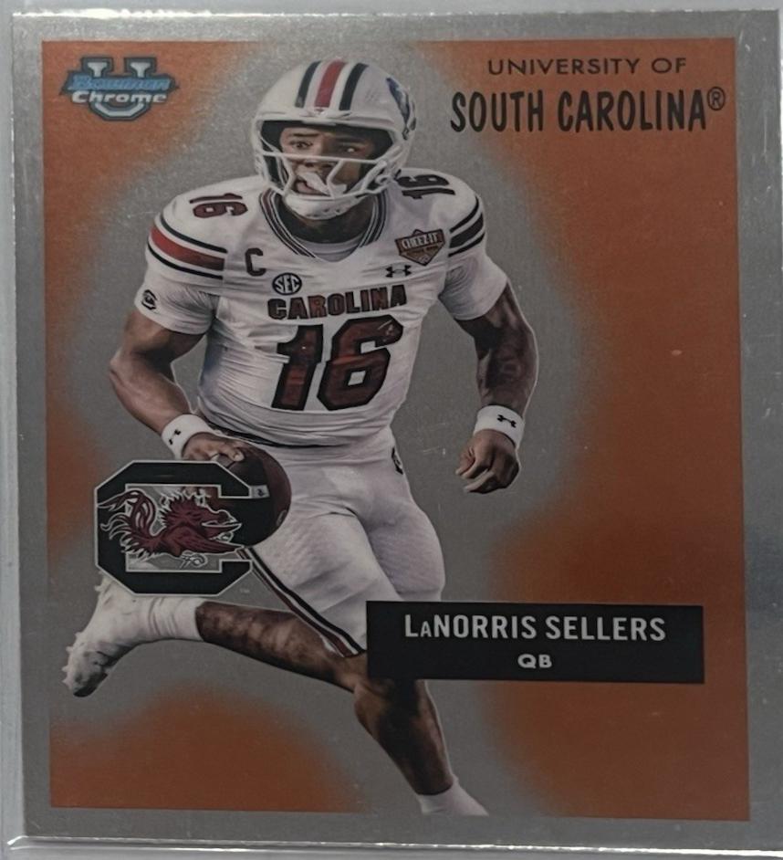 2025 Bowman Chrome University 1955 LaNorris Sellers #55AV-3 card