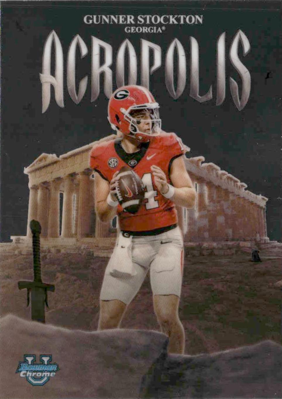 2025 Bowman Chrome University Acropolis Gunner Stockton #A-9 card