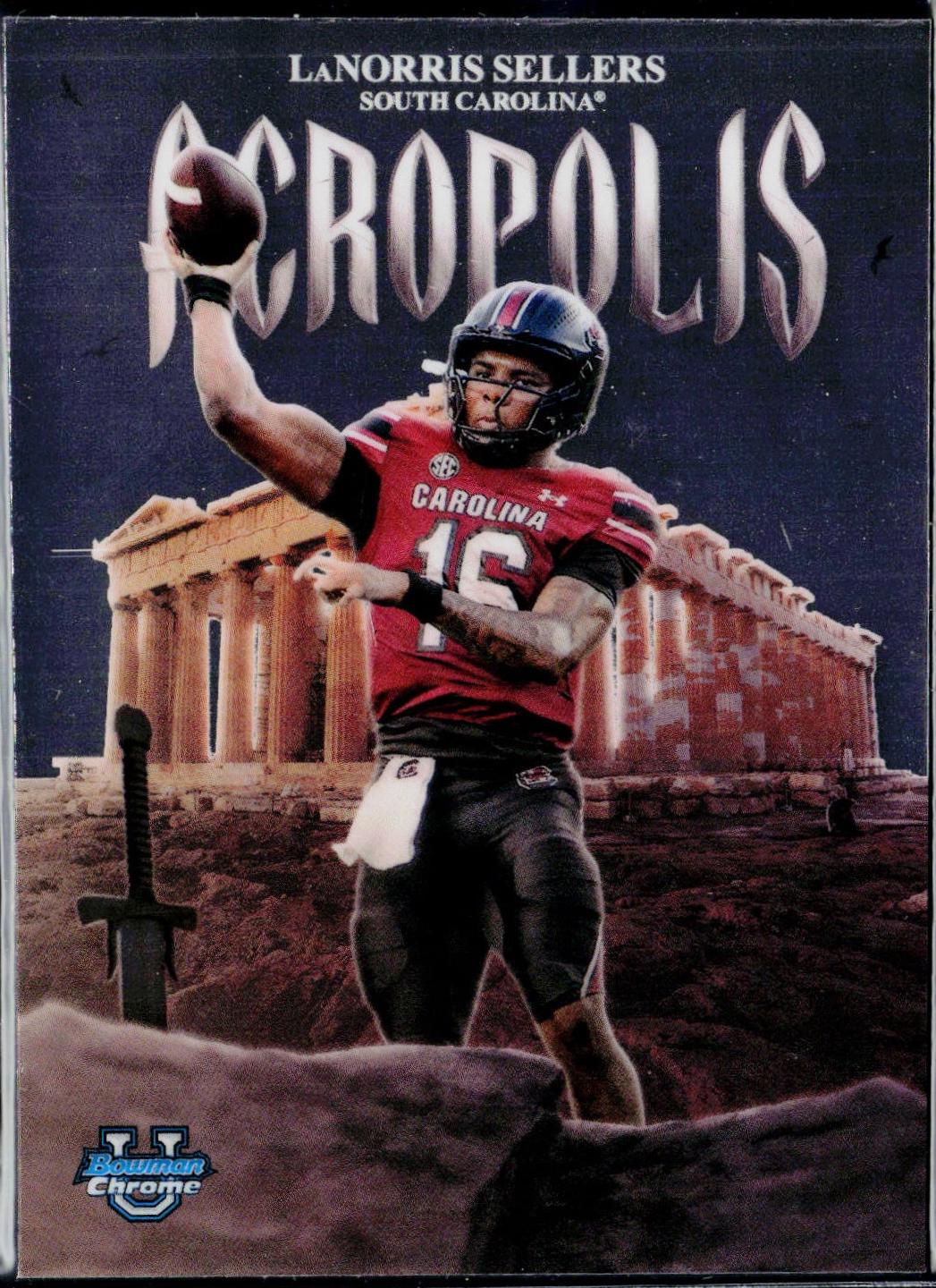 2025 Bowman Chrome University Acropolis LaNorris Sellers #A-2 card