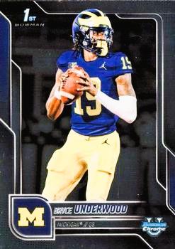 2025 Bowman Chrome University Bryce Underwood #196 card