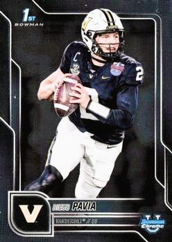 2025 Bowman Chrome University Diego Pavia #190 card