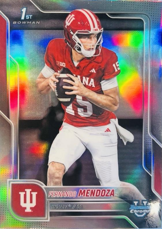 2025 Bowman Chrome University Fernando Mendoza [Refractor] #109 card