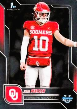 2025 Bowman Chrome University John Mateer #1 card