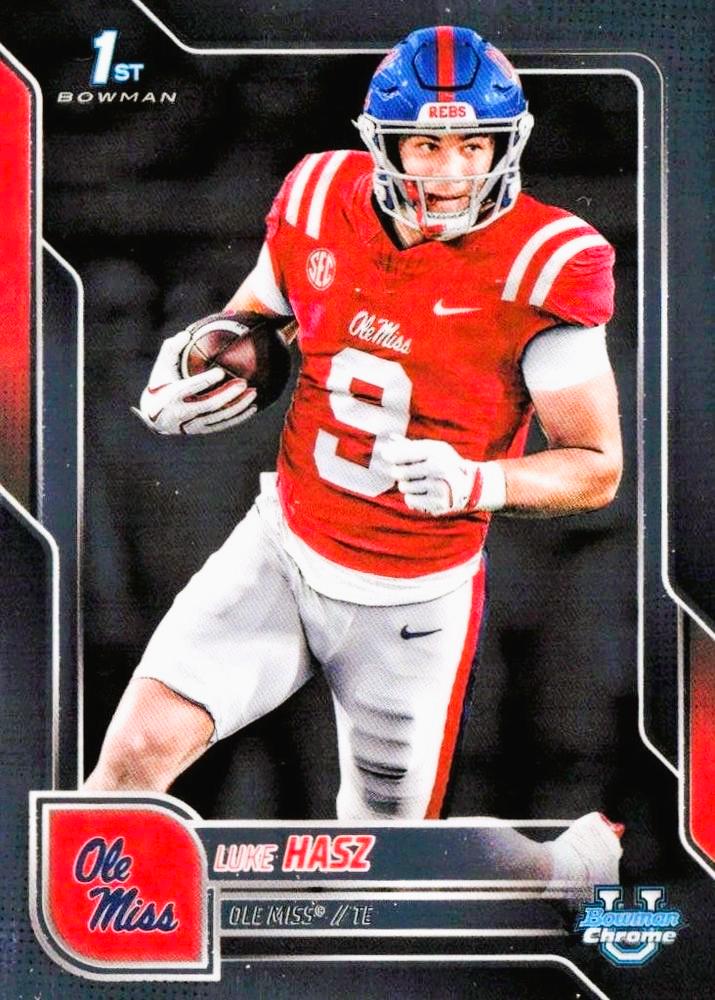 2025 Bowman Chrome University Luke Hasz #61 card